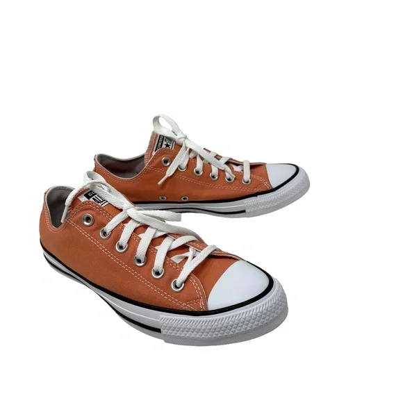 Converse Chuck Taylor Low Top Shoes Skate Peach Canvas Women's Size A02175C-WBP - Picture 7 of 10